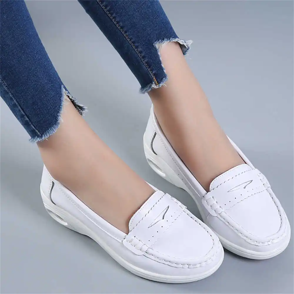 Thick Sole Slipon White Traine - Women Shoes Made In Italy avis et prix