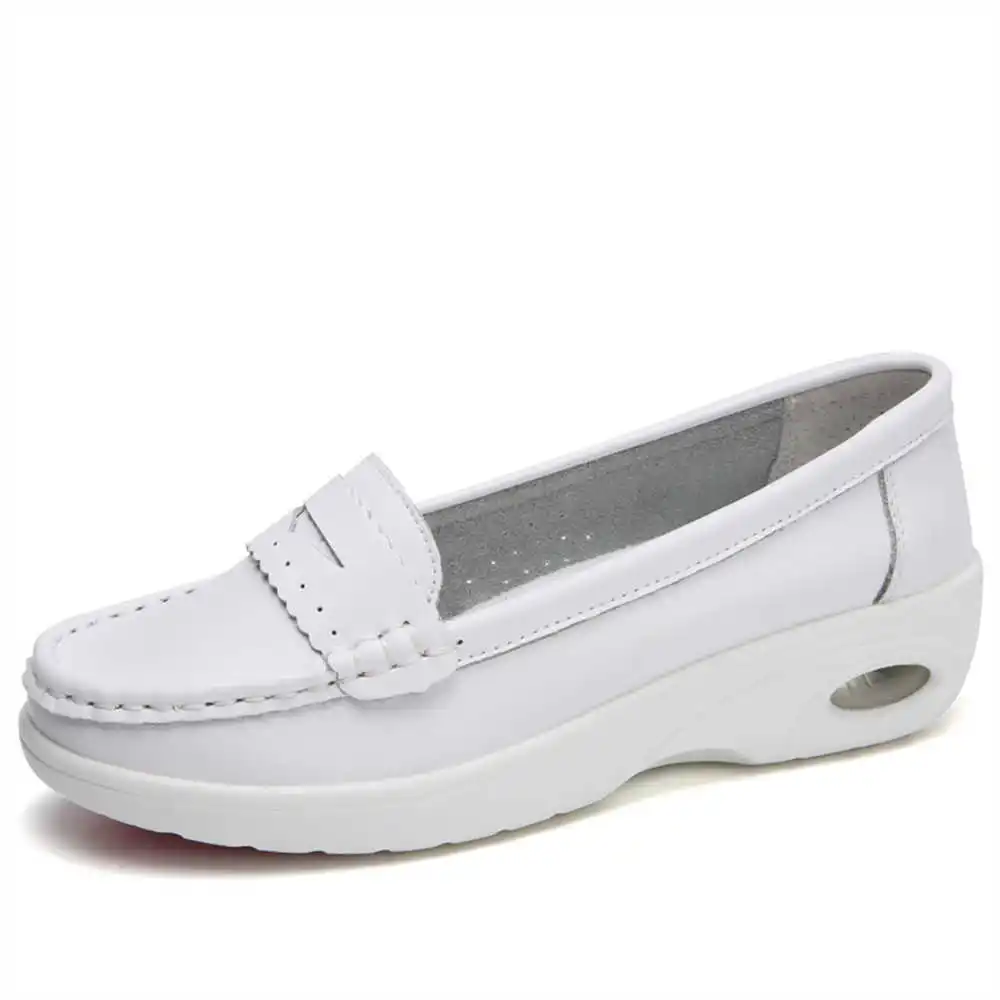 Thick Sole Slipon White Traine - Women Shoes Made In Italy avis et prix