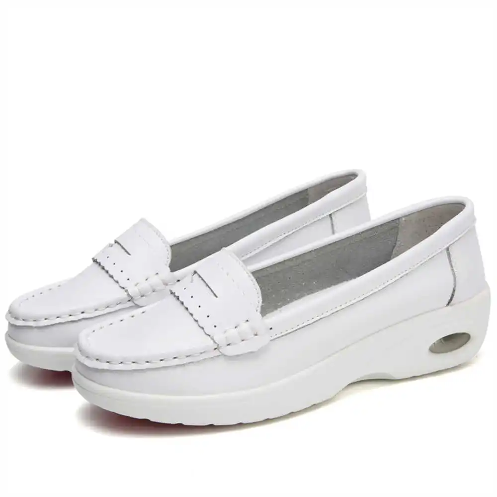 Thick Sole Slipon White Traine - Women Shoes Made In Italy avis et prix