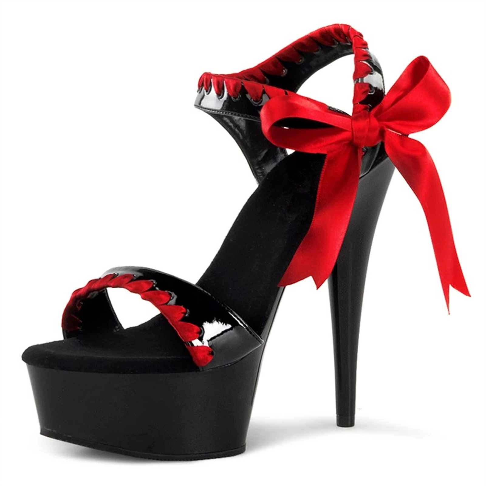 Neo Gothic Heels 15cm - Black  - Wide Fit Heels avis et prix