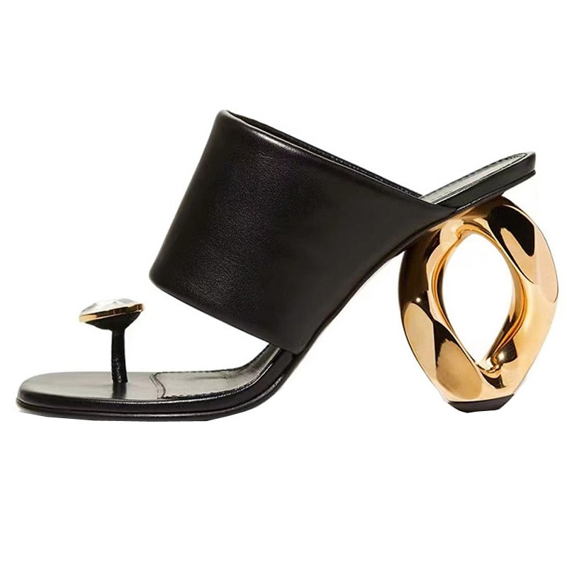 Gold Hollow Heel Toe Ring Slid - Wide Fit Heels avis et prix