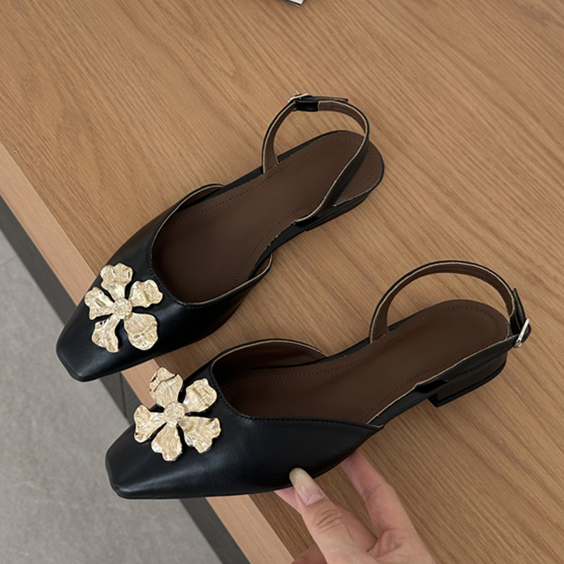 Aneikeh Golden Fashion Flower  - Women Shoes Elegant avis et prix