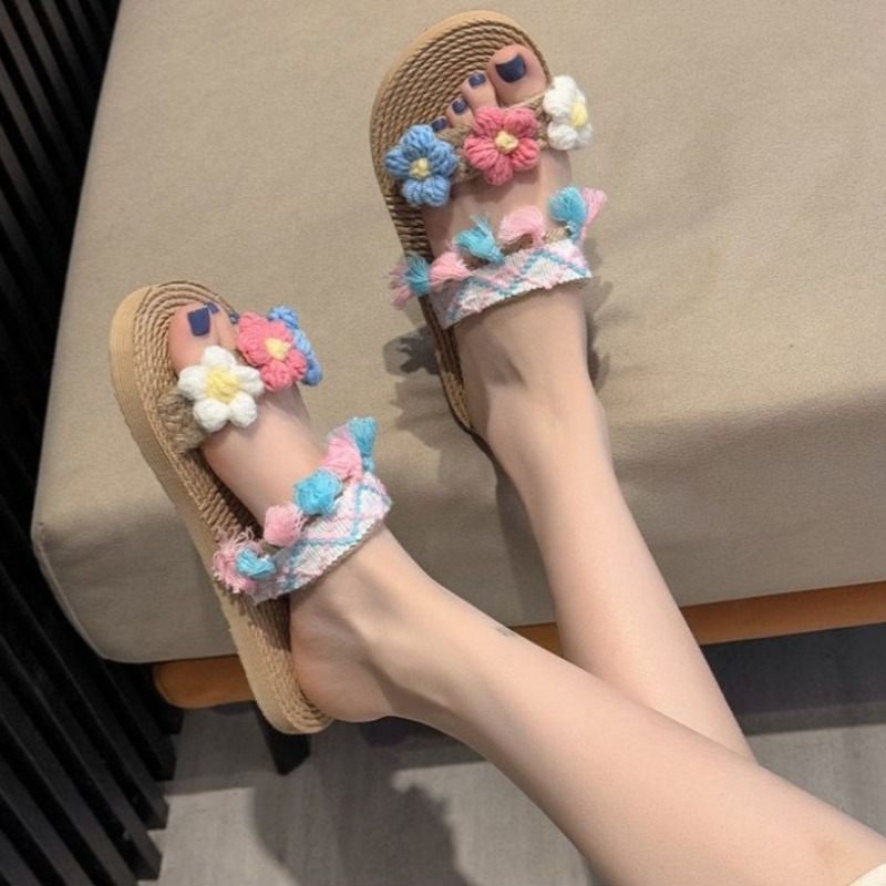 Fashion Braided Jute Sandals W - Women Shoes Must Have avis et prix