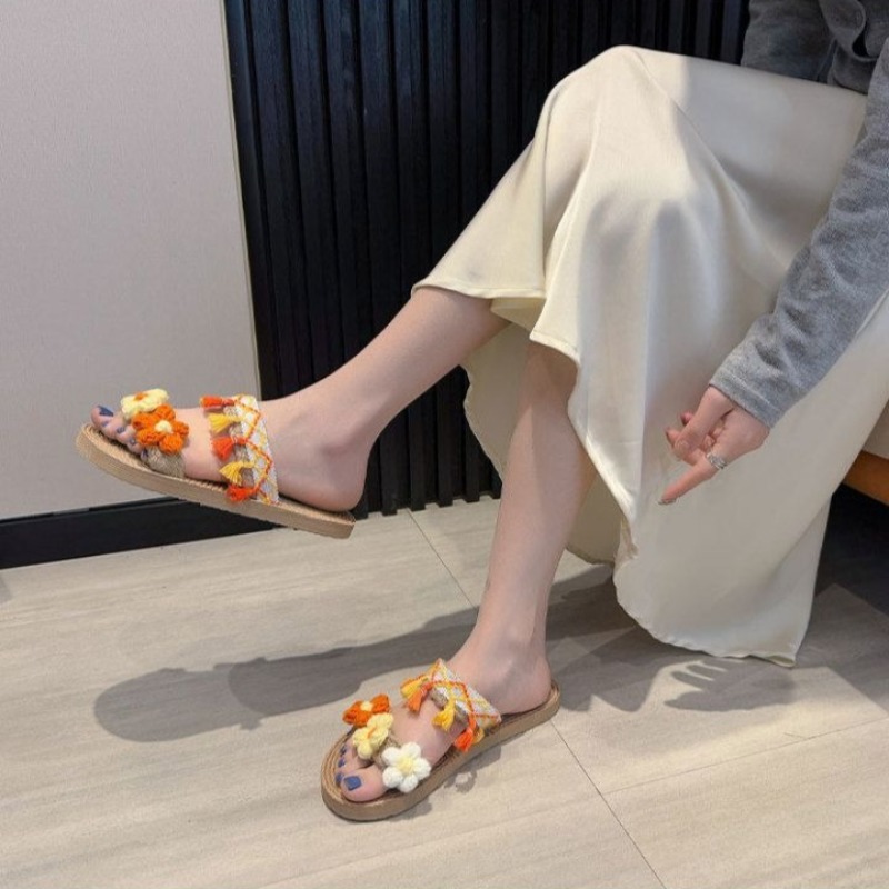 Fashion Braided Jute Sandals W - Women Shoes Must Have avis et prix