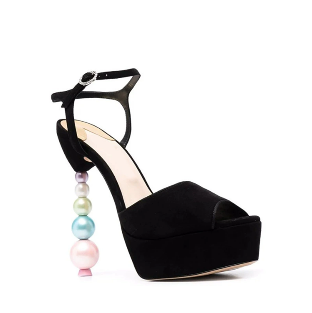 Sweet Pastel Leather Platform  - Peep Toe Heels avis et prix