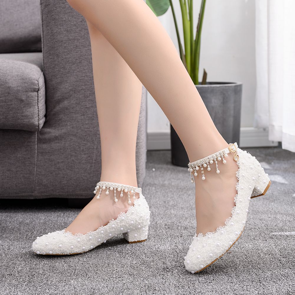 Women's Closed Toe Low Chunky  - Women Shoes Elegant avis et prix