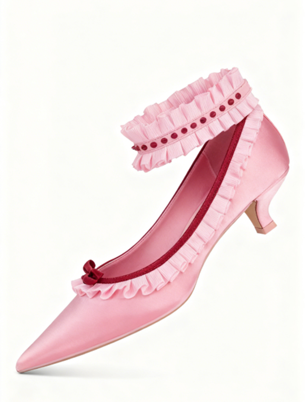 Soft Playful Style Blush Satin - Women Shoes Elegant avis et prix