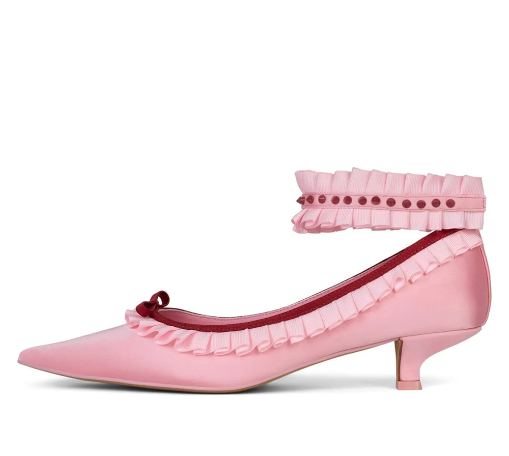 Soft Playful Style Blush Satin - Women Shoes Elegant avis et prix