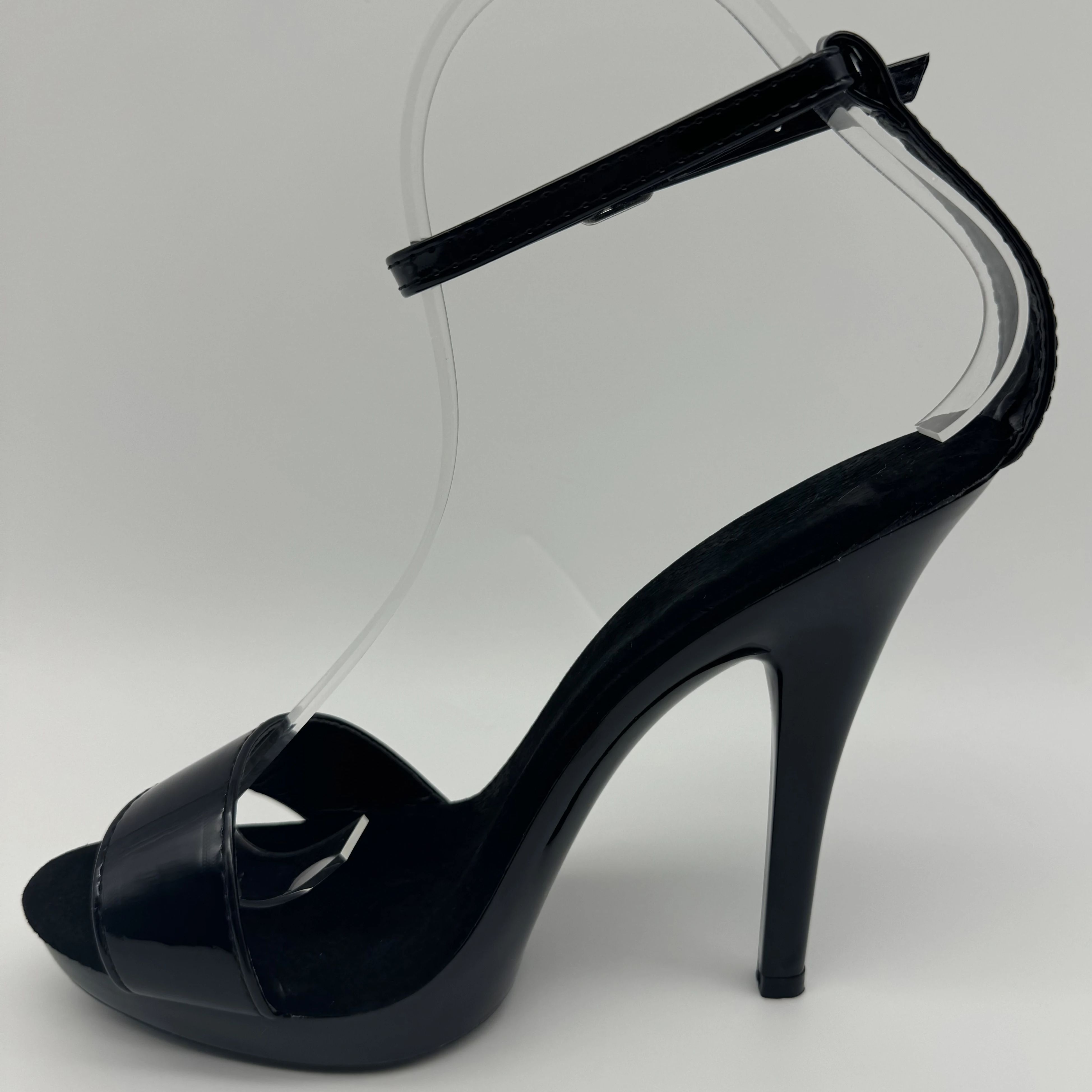 Black Patent Stilettos 13cm -  - Wide Fit Heels avis et prix