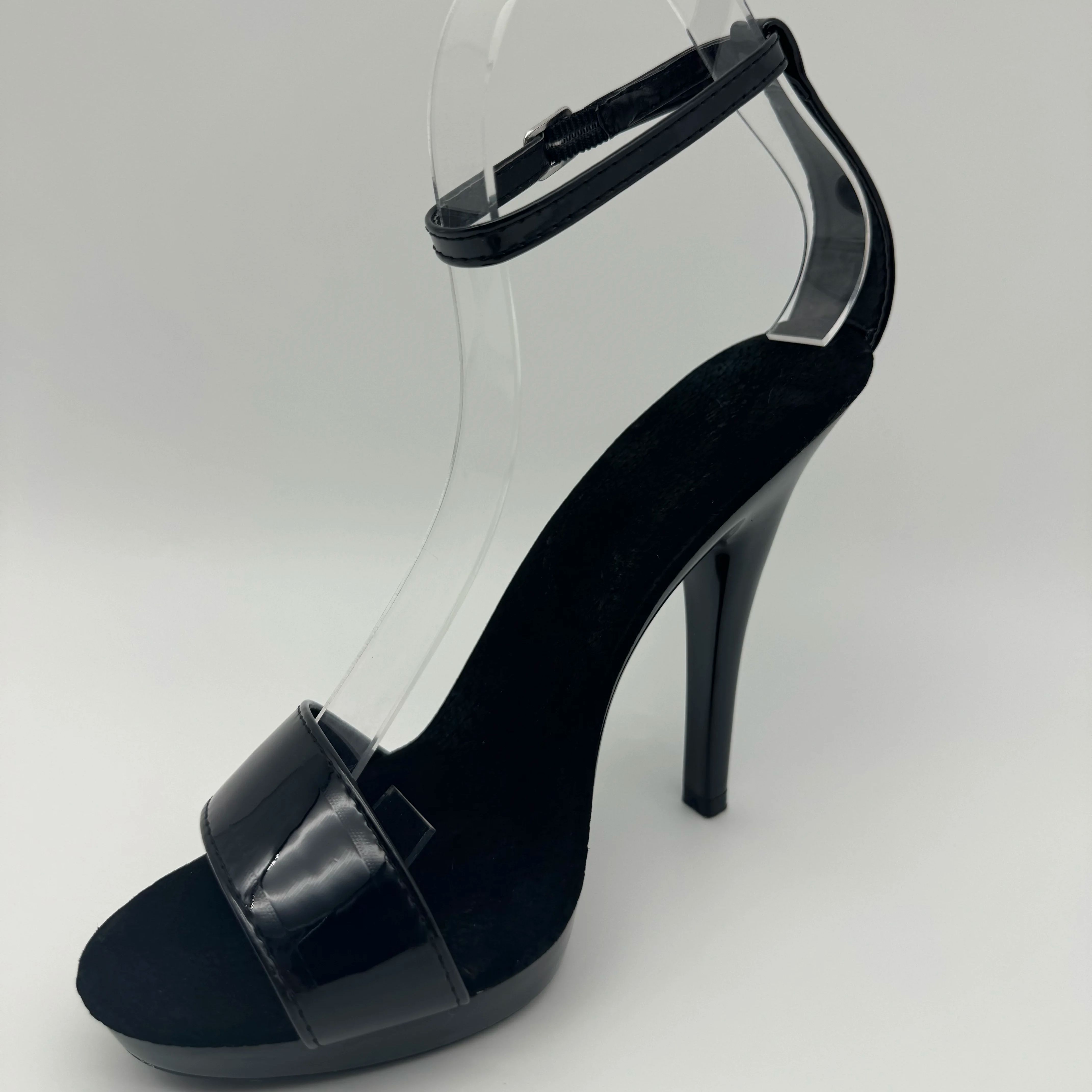 Black Patent Stilettos 13cm -  - Wide Fit Heels avis et prix