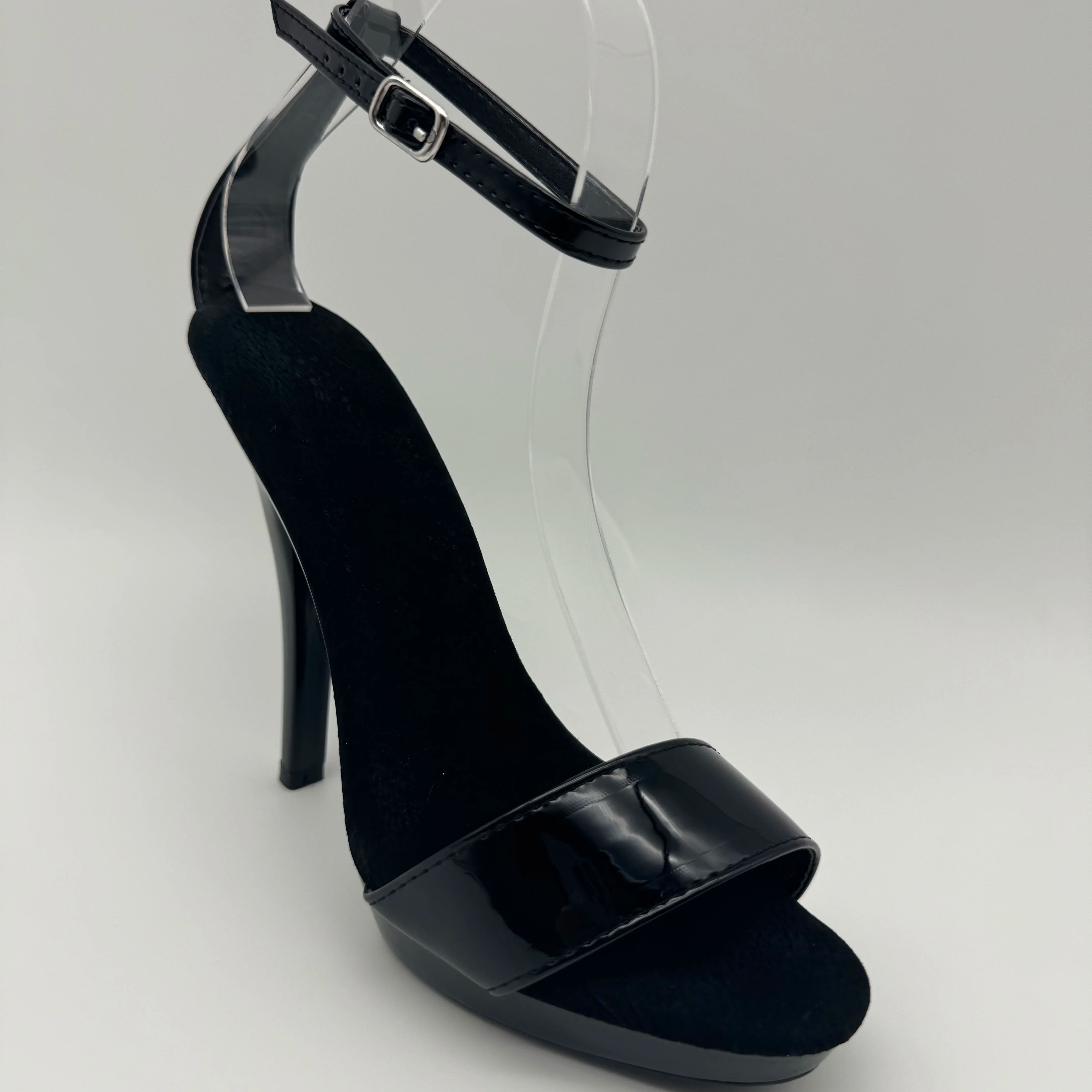 Black Patent Stilettos 13cm -  - Wide Fit Heels avis et prix