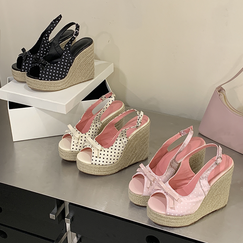 Aneikeh Summer Thick Soled Gra - Wide Fit Heels avis et prix