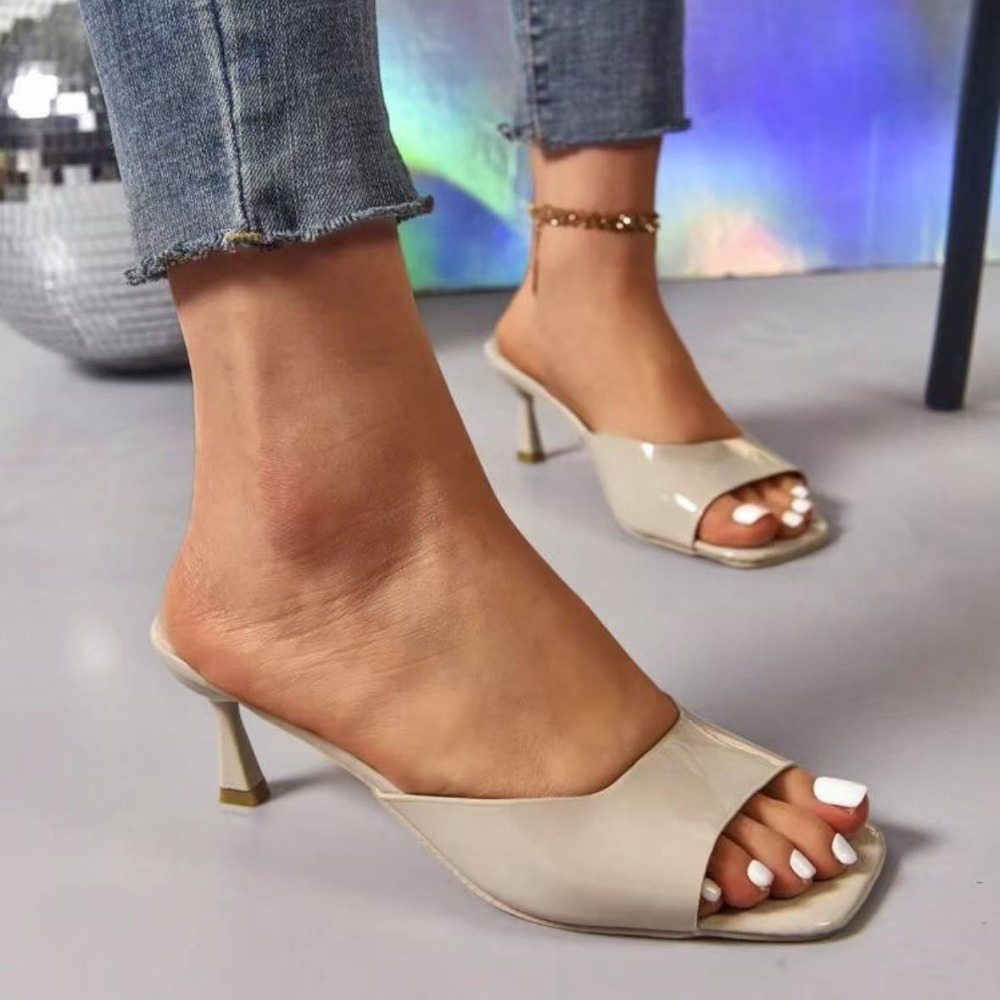 Fashion Fish Mouth Slippers Su - Peep Toe Heels avis et prix