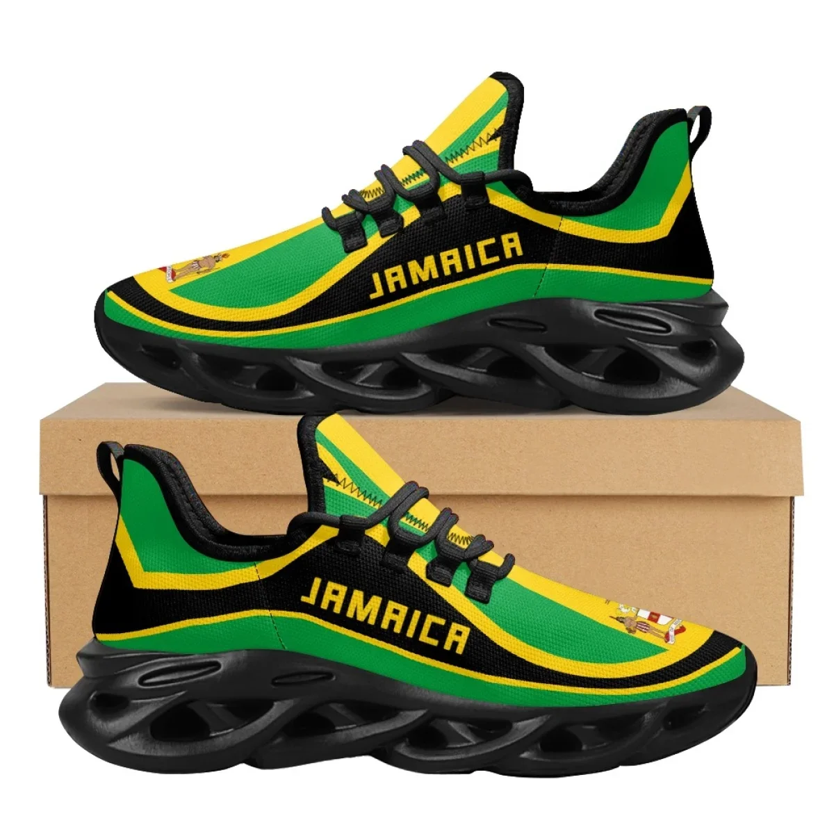 Jamaica Flag Pattern Lightweig - Women Shoes Name avis et prix