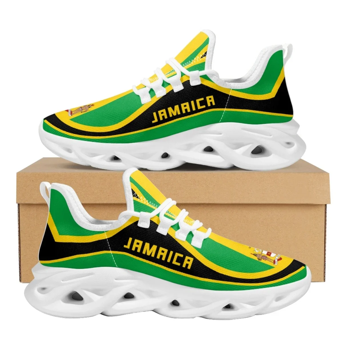 Jamaica Flag Pattern Lightweig - Women Shoes Name avis et prix