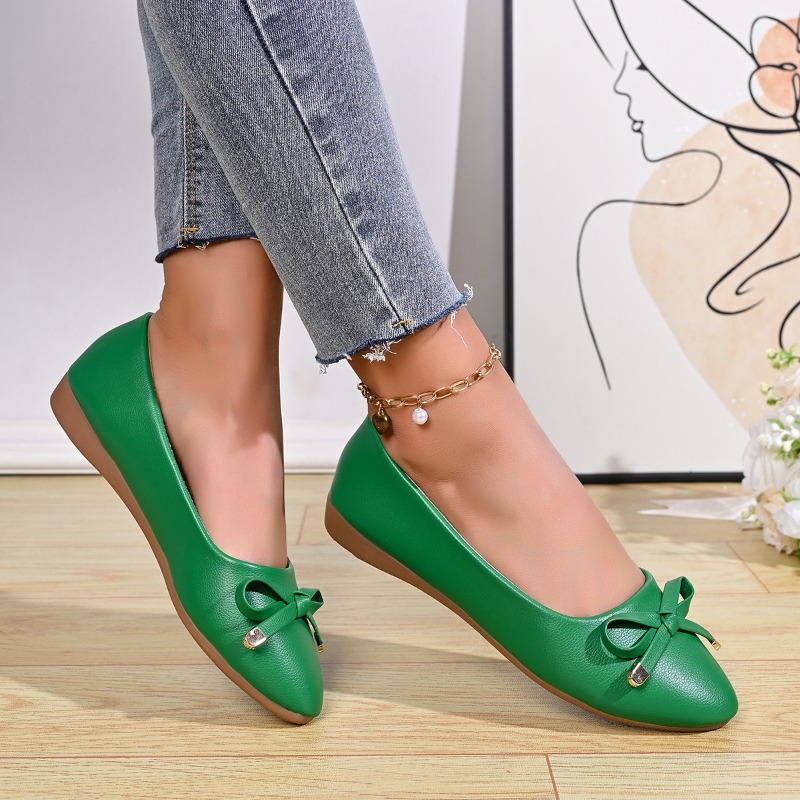 Bow Shallow Mouth Soft Sole Co - Women Shoes Elegant avis et prix