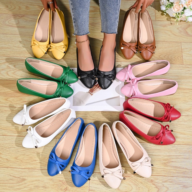 Bow Shallow Mouth Soft Sole Co - Women Shoes Elegant avis et prix