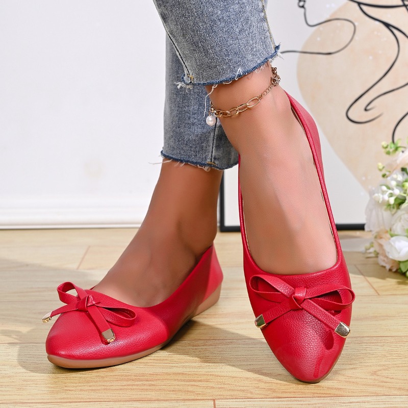 Bow Shallow Mouth Soft Sole Co - Women Shoes Elegant avis et prix