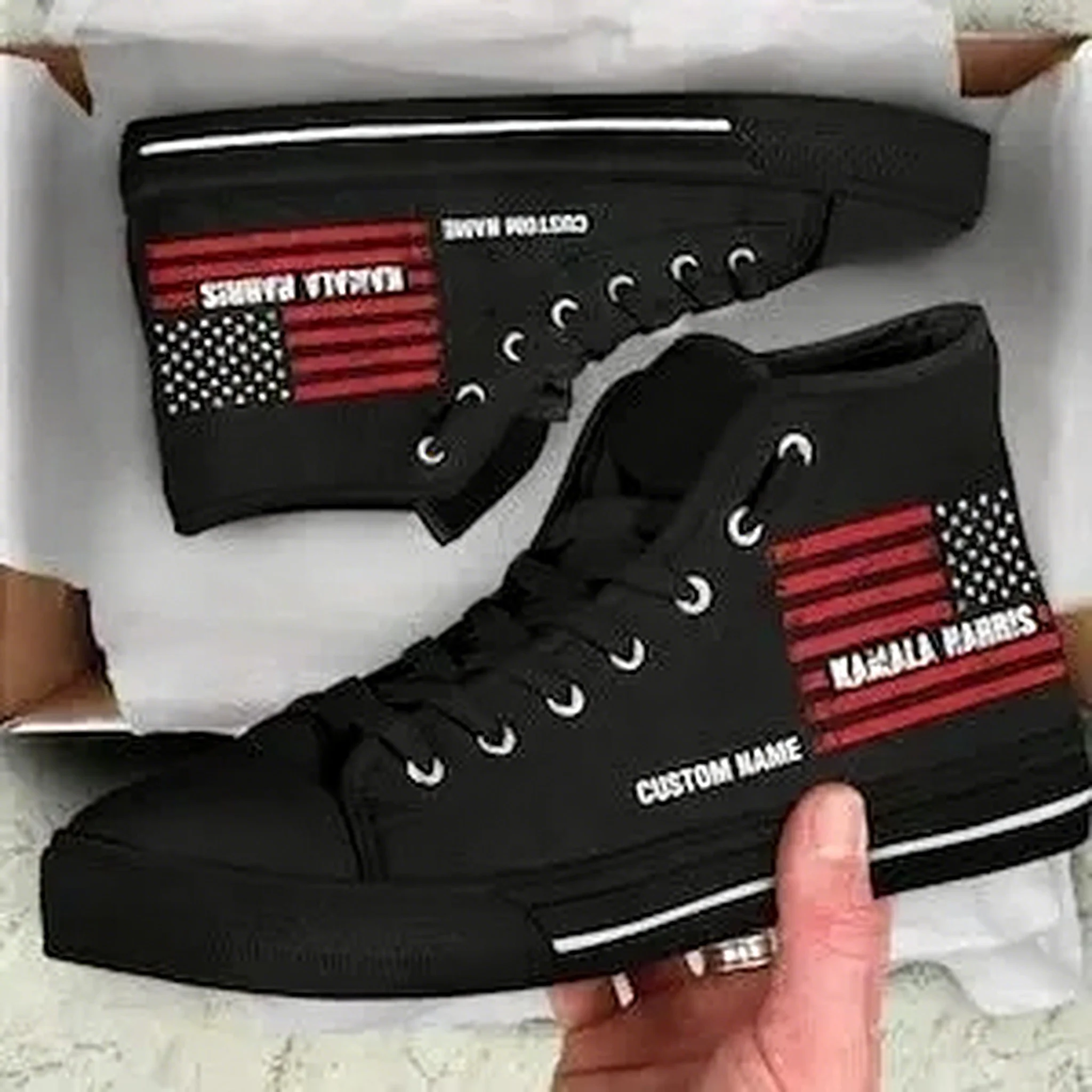 Elections Custom Name High Top - Women Shoes Name avis et prix