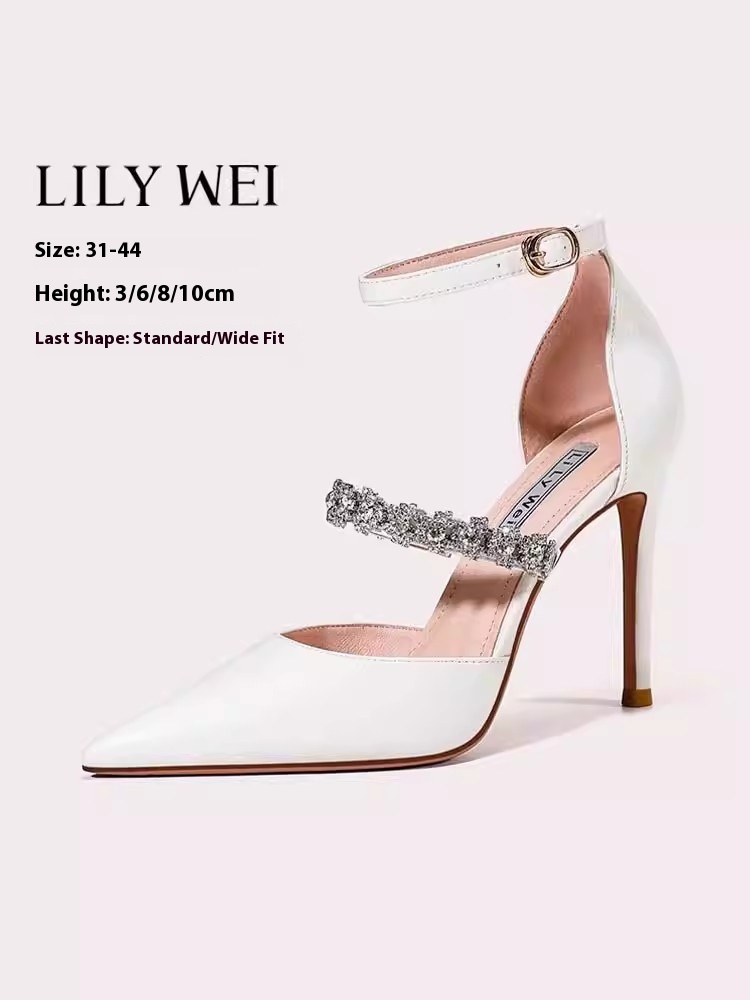 Low-heeled thin high-heeled we - Wide Fit Heels avis et prix