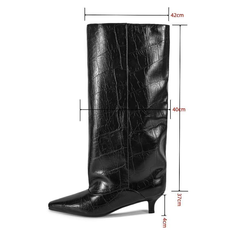 Kitten Heel Wide Calf Boots, C - Wide Fit Heels avis et prix