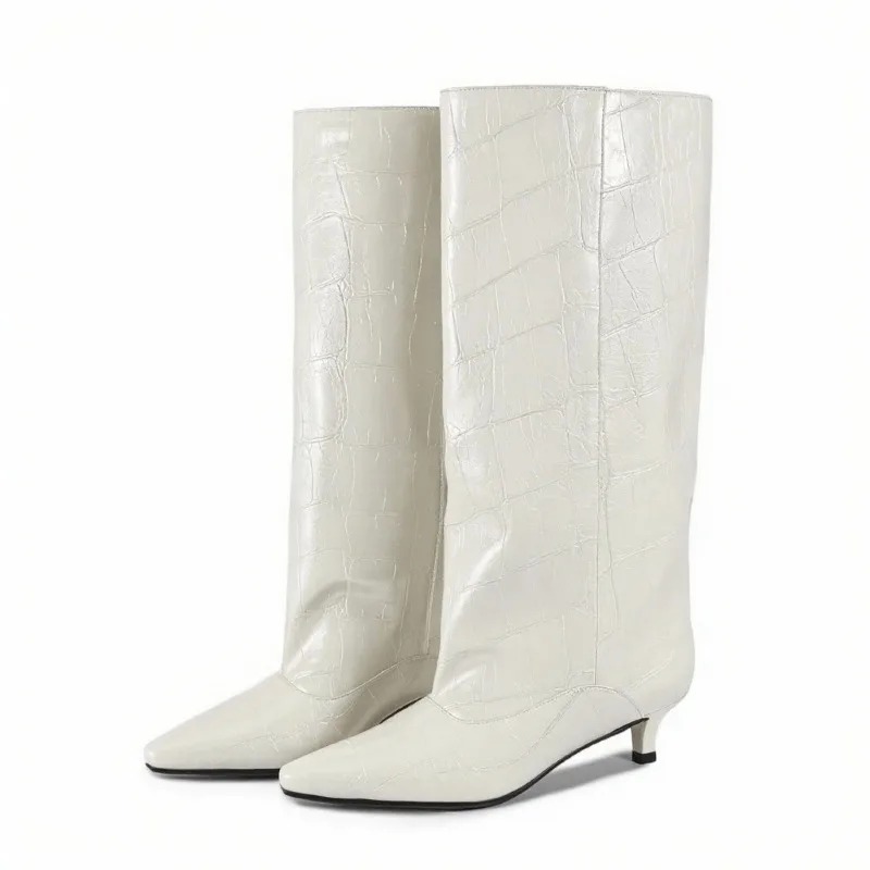 Kitten Heel Wide Calf Boots, C - Wide Fit Heels avis et prix